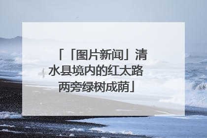 「图片新闻」清水县境内的红太路两旁绿树成荫