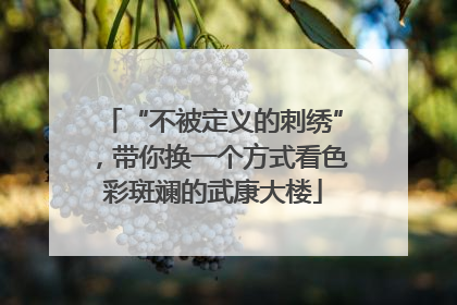 “不被定义的刺绣”，带你换一个方式看色彩斑斓的武康大楼