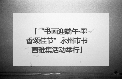 “书画迎端午·墨香颂佳节”永州市书画雅集活动举行