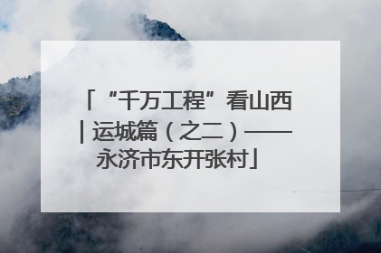 “千万工程”看山西｜运城篇（之二）——永济市东开张村