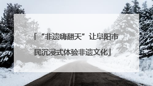 “非遗嗨翻天”让阜阳市民沉浸式体验非遗文化