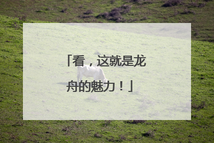 看，这就是龙舟的魅力！
