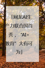 网龙AI生产力联合国首秀，“AI+教育”大有可为