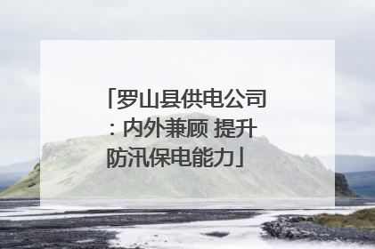 罗山县供电公司：内外兼顾 提升防汛保电能力