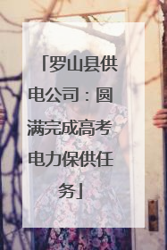 罗山县供电公司：圆满完成高考电力保供任务