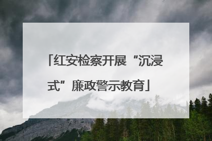 红安检察开展“沉浸式”廉政警示教育