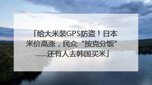 给大米装GPS防盗！日本米价高涨，民众“按克分饭”……还有人去韩国买米