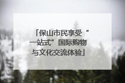 保山市民享受“一站式”国际购物与文化交流体验