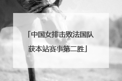 中国女排击败法国队 获本站赛事第二胜