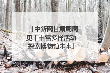 中新网甘肃周周见｜丰富多样活动探索博物馆未来