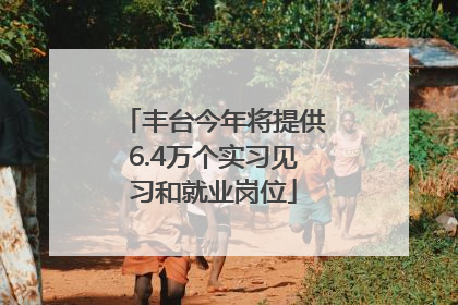 丰台今年将提供6.4万个实习见习和就业岗位
