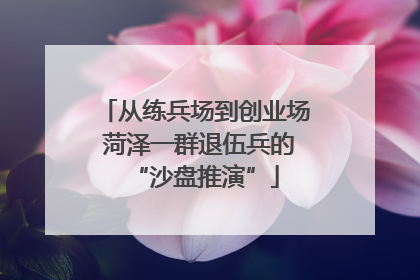 从练兵场到创业场 菏泽一群退伍兵的“沙盘推演”