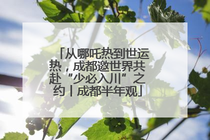 从哪吒热到世运热，成都邀世界共赴“少必入川”之约丨成都半年观