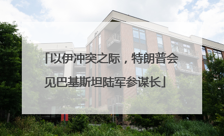 以伊冲突之际，特朗普会见巴基斯坦陆军参谋长