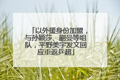 以外援身份加盟，与孙颖莎、蒯曼等组队，平野美宇发文回应重返乒超