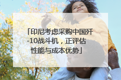 印尼考虑采购中国歼-10战斗机，正评估性能与成本优势