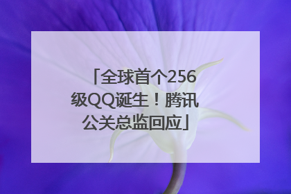 全球首个256级QQ诞生！腾讯公关总监回应