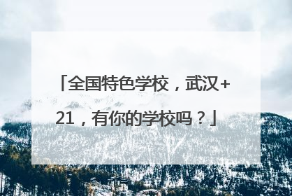 全国特色学校，武汉+21，有你的学校吗？