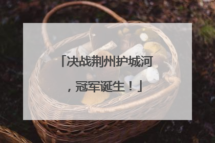 决战荆州护城河，冠军诞生！