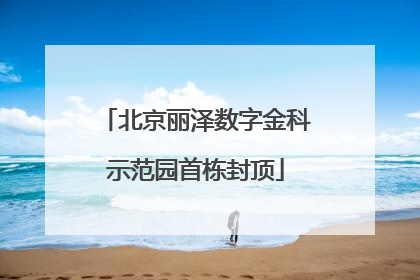 北京丽泽数字金科示范园首栋封顶