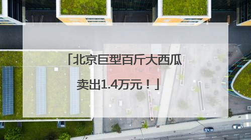 北京巨型百斤大西瓜卖出1.4万元！