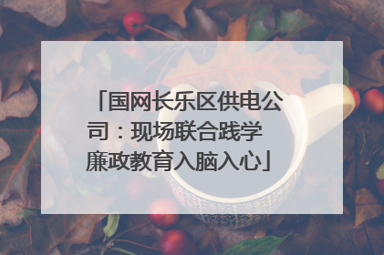 国网长乐区供电公司：现场联合践学 廉政教育入脑入心