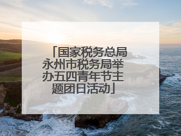 国家税务总局永州市税务局举办五四青年节主题团日活动
