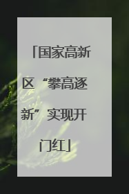 国家高新区“攀高逐新”实现开门红