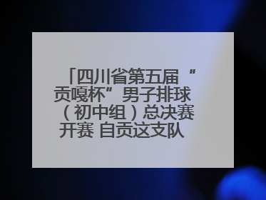 四川省第五届“贡嘎杯”男子排球（初中组）总决赛开赛 自贡这支队伍打进半决赛