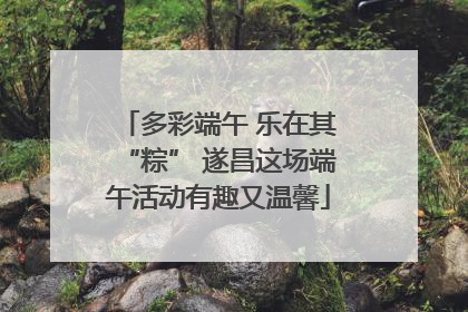 多彩端午 乐在其“粽” 遂昌这场端午活动有趣又温馨