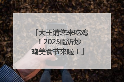 大王请您来吃鸡！2025临沂炒鸡美食节来啦！