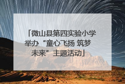 微山县第四实验小学举办“童心飞扬 筑梦未来”主题活动