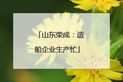 山东荣成：造船企业生产忙