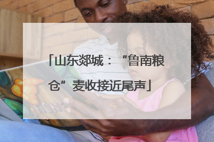 山东郯城：“鲁南粮仓”麦收接近尾声