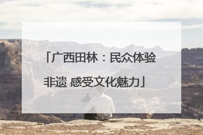 广西田林：民众体验非遗 感受文化魅力