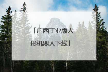 广西工业版人形机器人下线