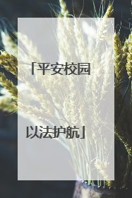 平安校园 以法护航