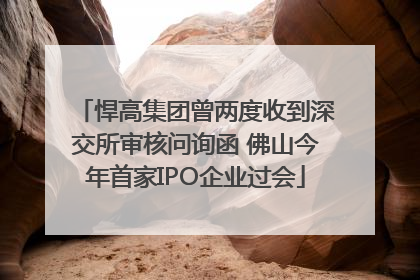 悍高集团曾两度收到深交所审核问询函 佛山今年首家IPO企业过会