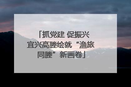 抓党建 促振兴 宜兴高塍绘就“渔旅同塍”新画卷