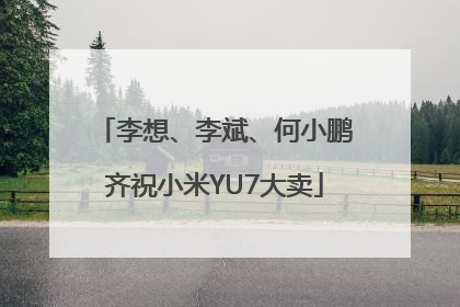李想、李斌、何小鹏齐祝小米YU7大卖