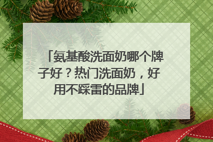 氨基酸洗面奶哪个牌子好？热门洗面奶，好用不踩雷的品牌