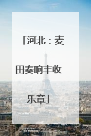 河北：麦田奏响丰收乐章