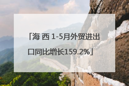 海 西 1-5月外贸进出口同比增长159.2%