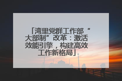 湾里党群工作部“大部制”改革：激活效能引擎，构建高效工作新格局