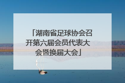 湖南省足球协会召开第六届会员代表大会暨换届大会