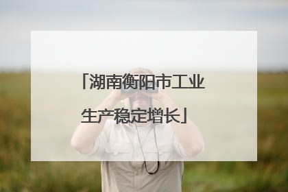 湖南衡阳市工业生产稳定增长