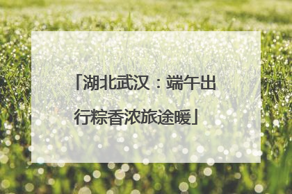 湖北武汉：端午出行粽香浓旅途暖
