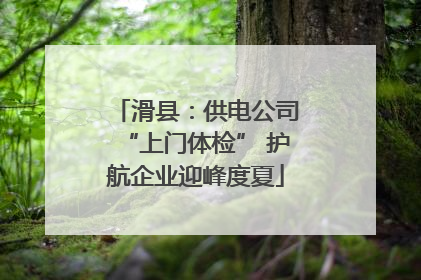 滑县：供电公司“上门体检” 护航企业迎峰度夏