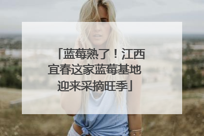 蓝莓熟了！江西宜春这家蓝莓基地迎来采摘旺季