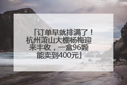 订单早就排满了！杭州萧山大棚杨梅迎来丰收，一盒96颗能卖到400元